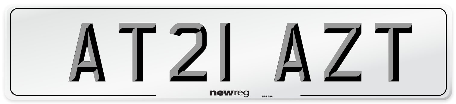 AT21 AZT Number Plate from New Reg
